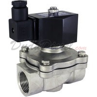 2-way stainless steel viton seal solenoid valve 1"