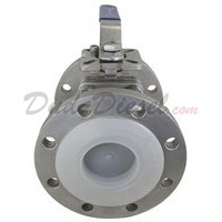 150 lb 2PC Flange Ball Valve 4" NPT Frontal View