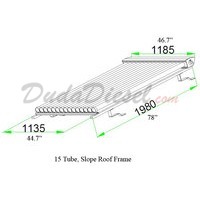 Duda Solar Slope Roof frame drawing