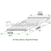 Duda Solar Slope Roof Frame drawing