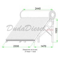 300 liter passive solar heater dimensions