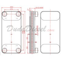 B3-115A 20 Plate Heat Exchanger