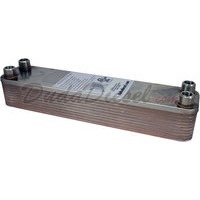 B3-23A 20 plate heat exchanger stainless steel copper brazed 1/2" Male NPT