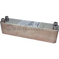 B3-23A 40 plate heat exchanger stainless steel copper brazed 1/2" Male NPT