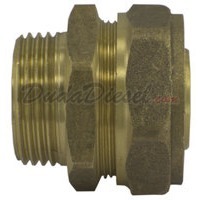 20mm x 3/4" PEX-AL-PEX Nickel Plated Brass PEX-AL-PEX Compression Male Adapter