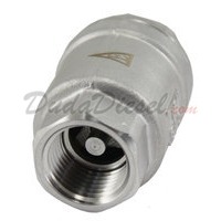 WOG1000 SUS304 Vertical Check Front View Valve 1/2' NPT