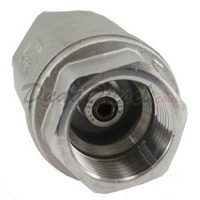 WOG1000 SUS304 Vertical Check Valve 1" NPT Front View