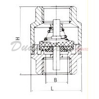 dimensions of stainless steel in-line check valves